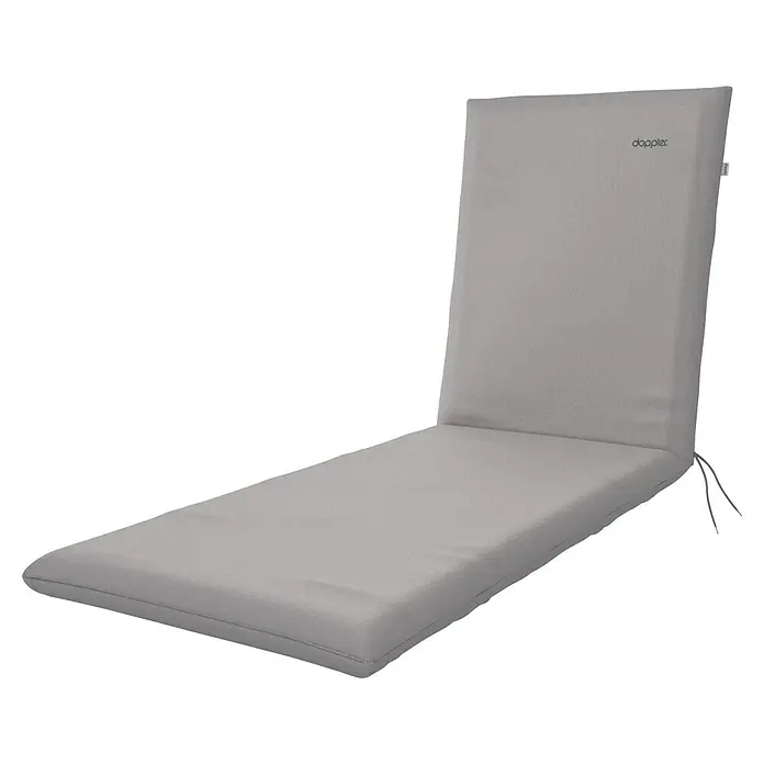 Doppler Liegenauflage Nature - Hellgrau, L x B x H: 195 x 60 x 6 cm, Polyester, Liegenauflage - Graue Liegenauflage von Doppler, ideal für entspannte Stunden im Garten oder auf der Terrasse. Komfortable Polsterung für optimalen Liegekomfort.