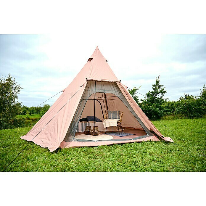 Tipi-Zelt (L x B x H: 450 x 390 x 300 cm, Polyester, Beige) | BAUHAUS