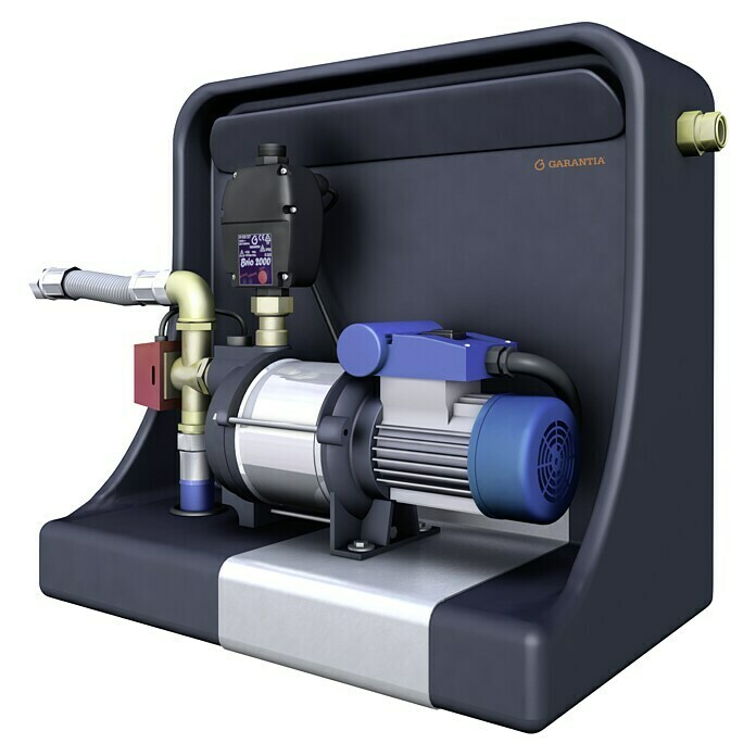 4rain Regenwassertank Komplettpaket Mono Haus-Premium (4.000 l, Kreiselpumpe)