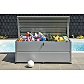 Guardi Garten-Aufbewahrungsbox S (L x B x H: 135 x 65 x 69 cm, Drehgriff-Zylinderschloss, Silber, Stahl) | BAUHAUS