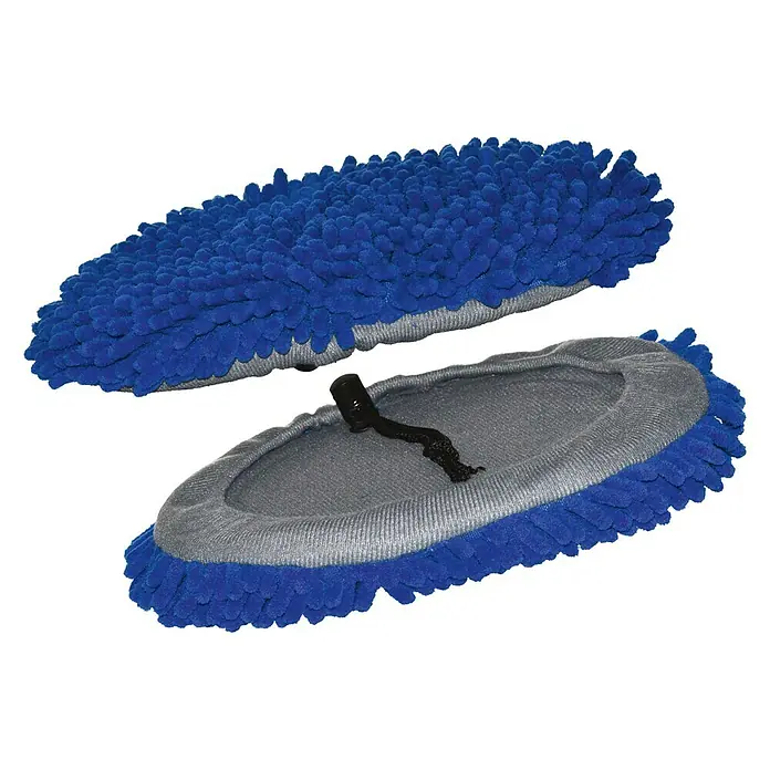 Yachticon Mikrofaser-Waschbürsten-Überzug - Passend für: Yachticon Mikrofaser-Bürstenkopf - Blaue Mikrofaser-Auto-Waschhandschuhe, ideal für die Reinigung und Pflege von Fahrzeugen, mit weichen, fusselfreien Fasern für eine schonende Reinigung.