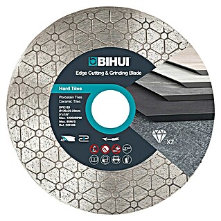 Bihui Dijamantna rezna ploča (Promjer: 125 mm, Promjer probušenog otvora: 22,23 mm)