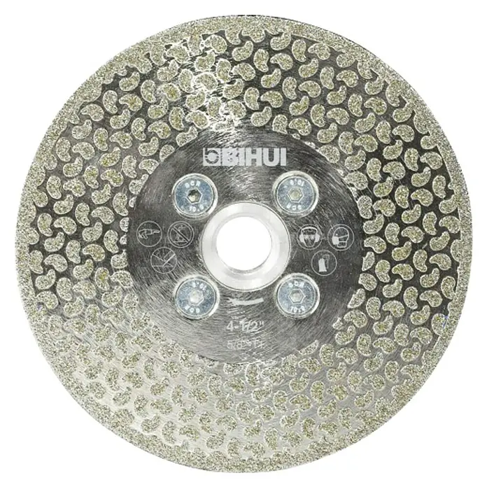 Bihui Diamant-Trennscheibe DCWME5 - Durchmesser: 125 mm, M 14 - Diamanttrennscheibe für präzise Schnitte. Ideal für Fliesen, Keramik & Stein mit 4-1/2" Größe.