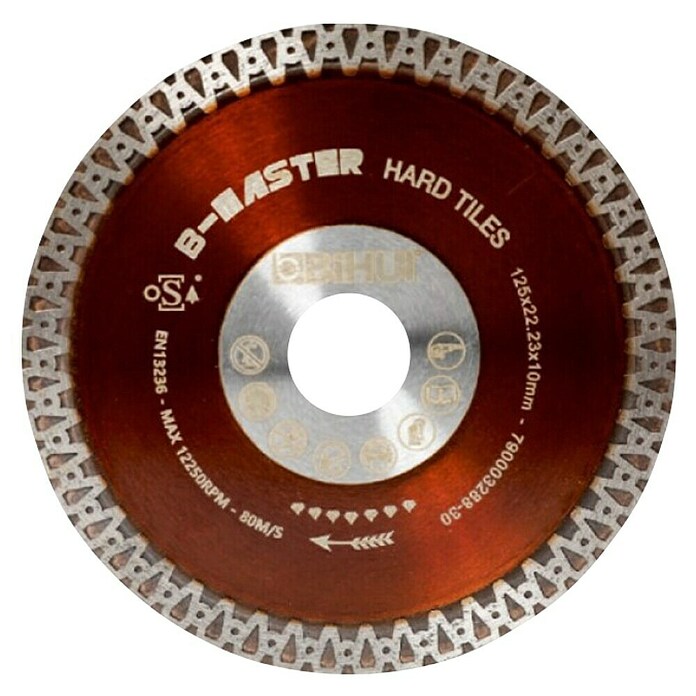 Bihui Diamantna rezalna plošča  (Premer: 125 mm, Izvrtina: 22,23 mm, Porcelan) | 2551 - Zubehör Multifunktion/Modellbau | BCDA - Zubeh Bohrm/Bohrhämmer/Akkumasch | BCD - Maschinenzubehör | BC - Maschinenzubehör | B - Werkz/Masch/Maschzubeh/Auto | BAUHAUS
