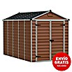 Palram – Canopia Caseta de jardín Skylight (Medidas ext. (An x Pr): 185 x 378 cm, Plástico, Ámbar) | BAUHAUS