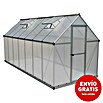 Palram – Canopia Invernadero Mythos (Medidas ext. (An x Pr): 185 x 426 cm, 4 mm, Plateado) | BAUHAUS