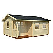 Palmako Caseta de madera para exterior (4,46 x 5,64 m, Espesor de pared: 44 mm)