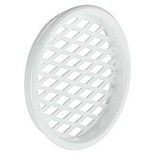 Stabilit Reja de ventilación (Diámetro exterior: 55 mm, Plástico, Blanco)