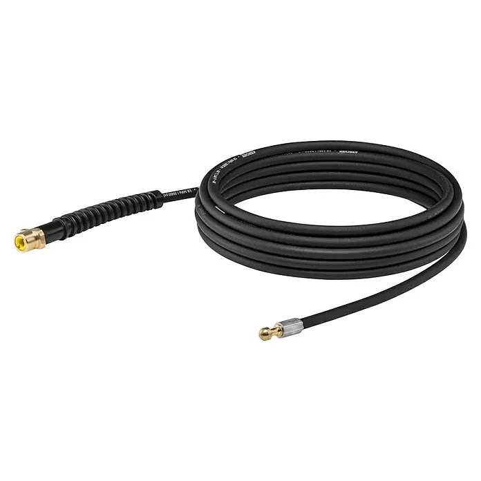 Kärcher Rohrreinigungs-Set PC 7.5 - 7,5 m, Passend für: Kärcher Hochdruckreiniger K2 - K7 - Schwarzer Kärcher Hochdruckschlauch mit Schnellanschluss und Anti-Verdreh-System für eine einfache und bequeme Handhabung.