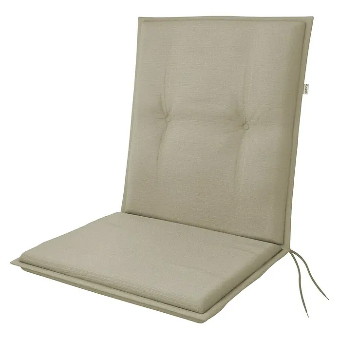 Doppler Gartenmöbel-Auflage Passion - Beige, L x B x H: 100 x 48 x 6 cm - Ein bequemes, beige Sitzkissen für Stühle mit hoher Rückenlehne. Perfekt für Gartenmöbel und Esszimmerstühle, für mehr Komfort.