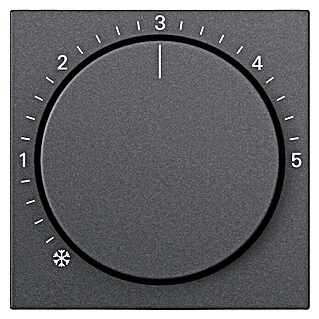 Gira System 55 Thermostat-Abdeckung 270628 (Anthrazit, Kunststoff, Unterputz)