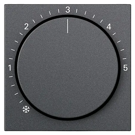 Gira System 55 Thermostat-Abdeckung 270628