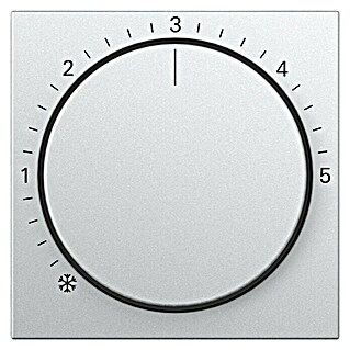 Gira System 55 Thermostat-Abdeckung 270626 (Alu, Kunststoff, Unterputz)