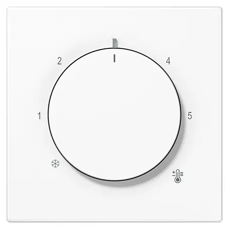 Jung LS 990 Thermostat-Abdeckung LS1749BFWW