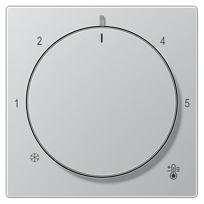 Jung A Thermostat-Abdeckung A1749BFAL (Aluminium matt, Kunststoff, Unterputz) | BAUHAUS