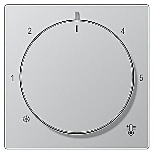 Jung A Thermostat-Abdeckung A1749BFAL (Aluminium matt, Kunststoff, Unterputz)