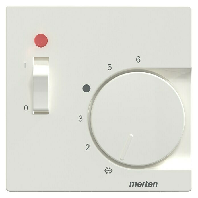 Merten System M Thermostat-Abdeckung 534819 (Polarweiß glänzend, Kunststoff, Unterputz) | BAUHAUS