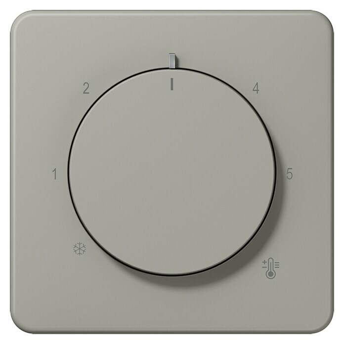 Jung CD 500 Thermostat-Abdeckung CD1749BFPT (Platin glänzend, Kunststoff, Unterputz) | BAUHAUS