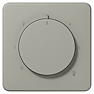 Jung CD 500 Thermostat-Abdeckung CD1749BFPT (Platin glänzend, Kunststoff, Unterputz)
