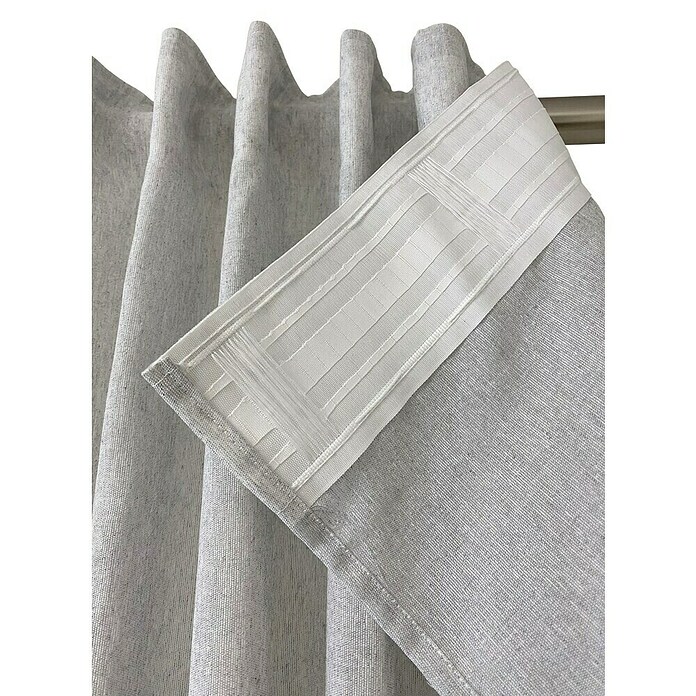 Cortina plisada Casan (An x Al: 200 x 280 cm, 100% poliéster, Perla) | BAUHAUS