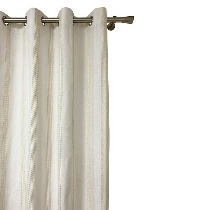 Cortina con ollaos Montroy (An x Al: 140 x 260 cm, 100% poliéster, Blanco) | BAUHAUS