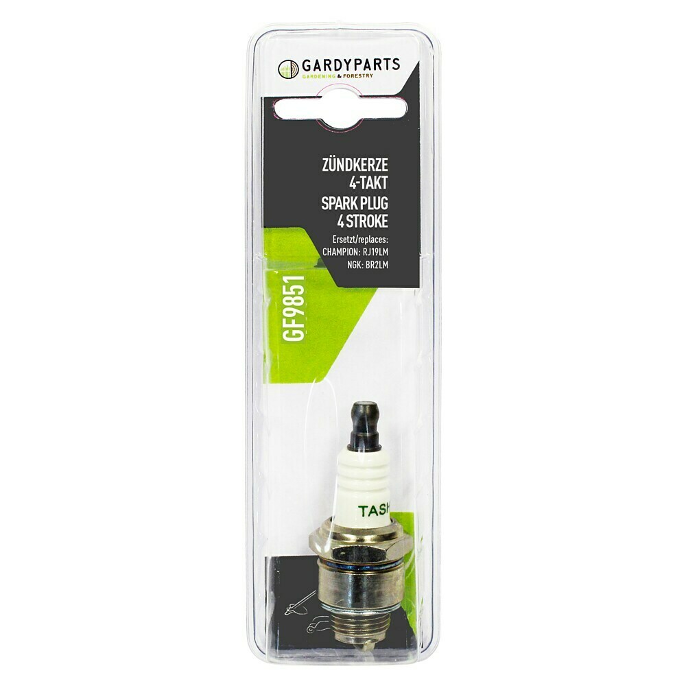 3 Zündkerzen RJ19LM - Für 4-Takt Rasenmäher & Gartenmaschinen