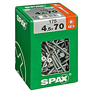 Spax Universalschraube T-Star plus (Ø x L: 4,5 x 70 mm, WIROX Oberfläche, T-Star plus, 175 Stk.)