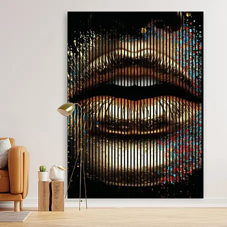 Profiles and more  Akustikpaneel Goldene Lippen
