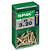 Spax Tornillo universal (3 x 20 mm, Rosca completa, 25 uds.)