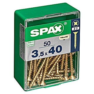 Spax Tornillo universal (3,5 x 40 mm, Rosca completa, 50 ud.)