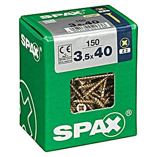 Spax Universalschraube (3,5 x 40 mm, Vollgewinde, 150 Stk.)