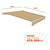 SmartSun Toldo con motor WiFi Vivant (Beige, Ancho: 4,75 m, Caída: 3 m) | BAUHAUS