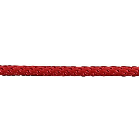 Stabilit PP-Seil Meterware (Durchmesser: 6 mm, Polypropylen, Rot, 24-fach spiralgeflochten)