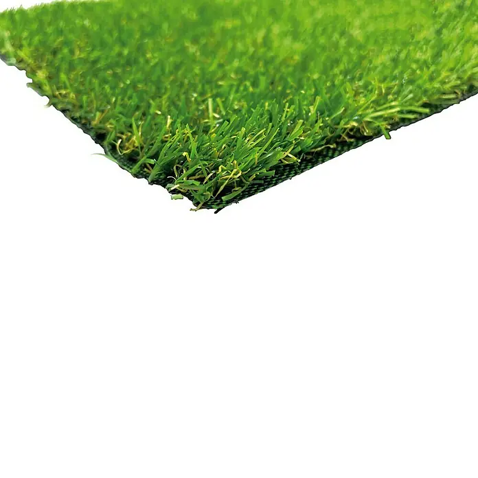 Césped artificial Chile - 5 x 1 m, Altura del pelo: 15 mm, 21.000 puntadas/m² - Primer plano de césped artificial, que ofrece una alternativa realista y de bajo mantenimiento al césped natural.