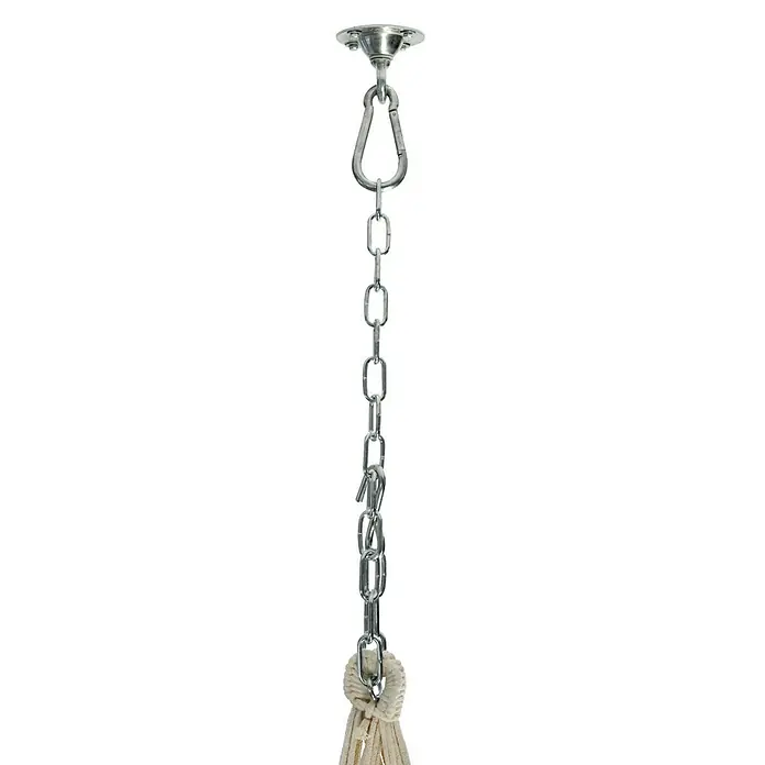Amazonas Befestigung Powerhook - Belastbarkeit: 200 kg - Aufhängeset für Hängesessel mit Kette, Karabiner und Deckenbefestigung zur sicheren Anbringung. Ideal für entspanntes Schwingen.