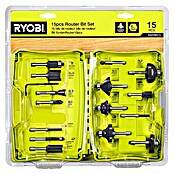 Ryobi Fräser-Set RAKRBS15 (Durchmesser Schaft: 6 mm, 15 -tlg.) | BAUHAUS