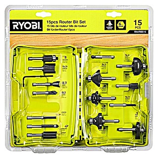 Ryobi Fräser-Set RAKRBS15 (Durchmesser Schaft: 6 mm, 15 -tlg.)