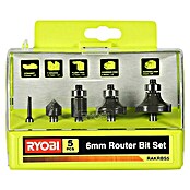 Ryobi Akku-Kantenfräser RAKRBS5 (Durchmesser Schaft: 6 mm, 5 -tlg.) | BAUHAUS