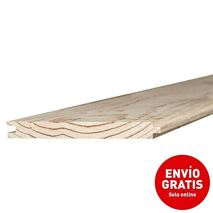 Suelo de madera maciza de pino machihembrada (An x Es: 14 cm x 17 mm) | BAUHAUS
