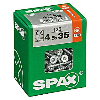 Spax Universalschraube T-Star plus (Ø x L: 4,5 x 35 mm, WIROX Oberfläche, T-Star plus, 125 Stk.)