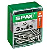 Spax Universalschraube T-Star plus (Ø x L: 3,5 x 45 mm, WIROX Oberfläche, T-Star plus, 50 Stk.)