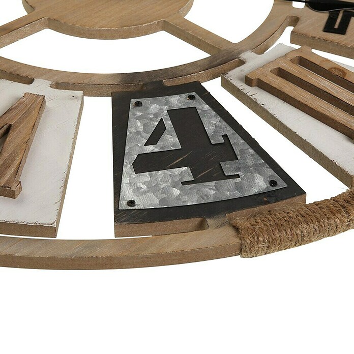 Reloj de pared (Diámetro: 60 cm, Marrón) | BAUHAUS