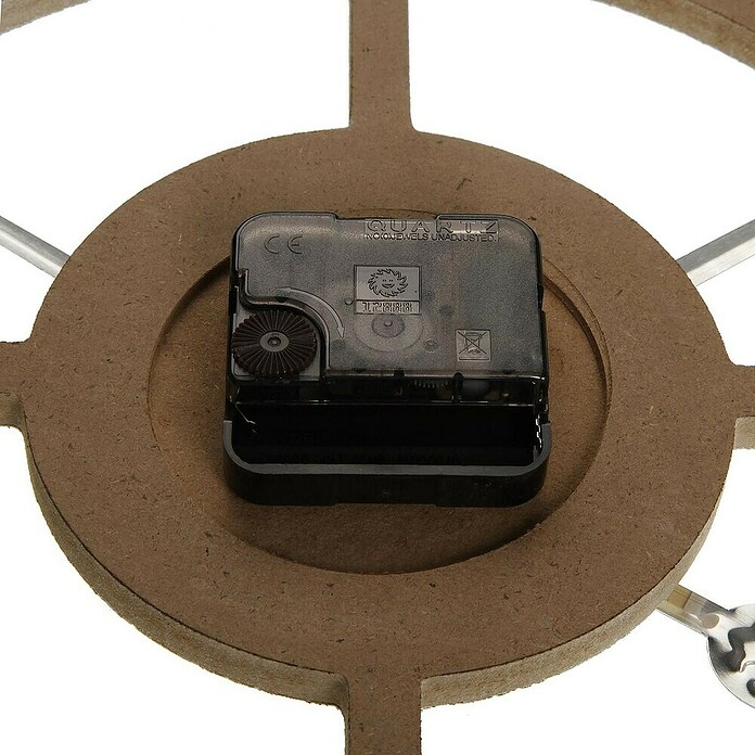 Reloj de pared (Diámetro: 60 cm, Marrón) | BAUHAUS