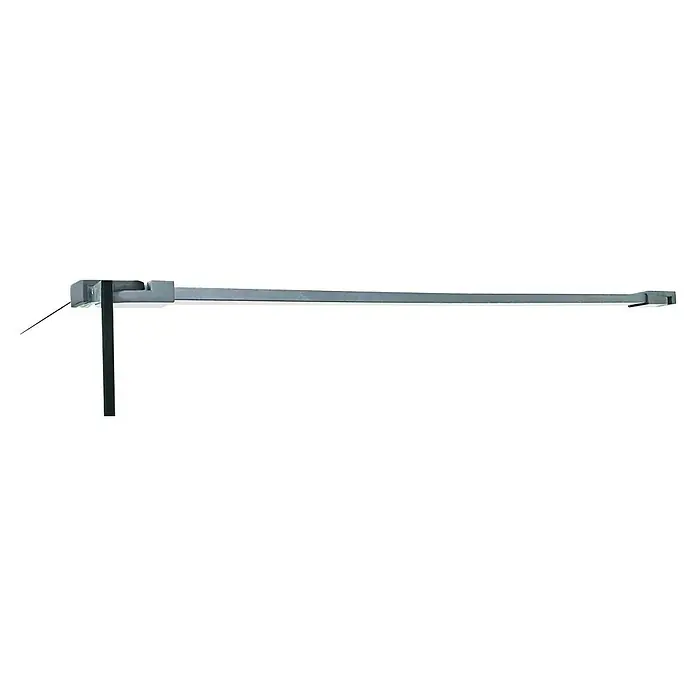 Camargue Mampara de ducha fija Mannheim - An x Al: 120 x 200 cm, Cromo - Toldo gris con brazo de soporte para sombra y protección contra el sol y la lluvia, ideal para terraza o balcón.