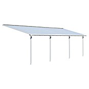 Palram Marquesina adosada (Profundidad: 3 m, An x Al: 8,5 x 2,1 m, Blanco tráfico)