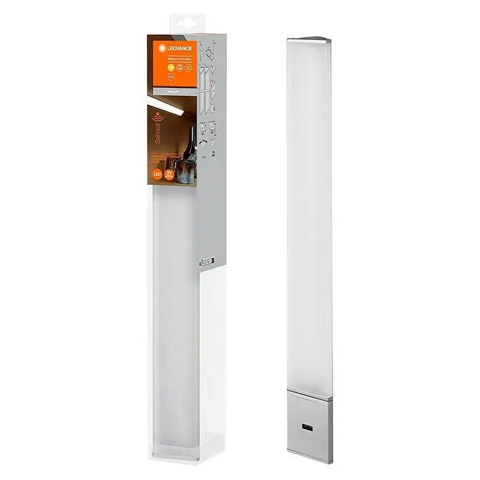 Ledvance Lámpara fluorescente LED Cabinet Corner - L x An x Al: 35 x 4,07 x 2,3 cm, Color de luz: Blanco cálido, 1 ud. - Foco LED de esquina para armario LEDVANCE en su embalaje e individual, un elemento de iluminación elegante y práctico.