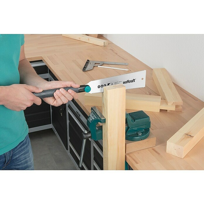 Wolfcraft Sierra japonesa Ryoba (Longitud de hoja: 240 mm)