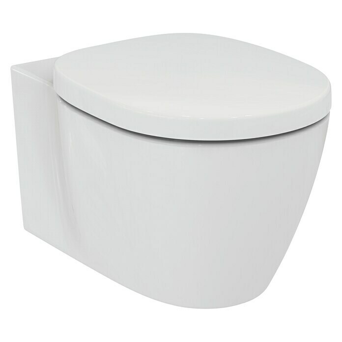 Ideal Standard Spoelrandloos wandtoiletset Aquablade (Met toiletzitting, Diepspoeler, Wit)