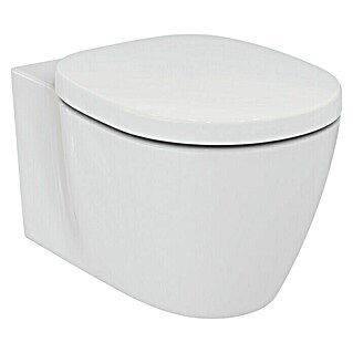 Ideal Standard Hangend toiletset Aquablade (Zonder spoelrand, Met antibacteriële glazuur, Spoelvorm: Diep, Uitlaat toilet: Horizontaal, Wit)