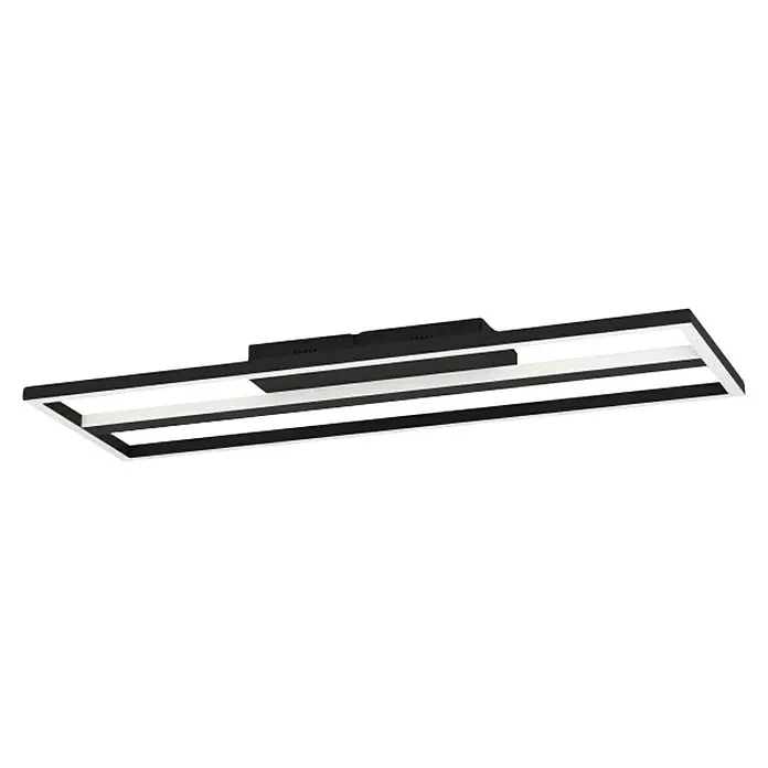 Eglo LED-Deckenleuchte Calagrano - L x B x H: 640 x 220 x 50 mm, Dimmbar, 3.000 K - 6.500 K - Elegante LED-Deckenleuchte in Schwarz und Weiß. Die moderne Leuchte sorgt für eine stilvolle Beleuchtung in jedem Raum.